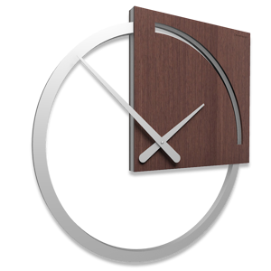 Callea design karl wall clock modern design wenge oak