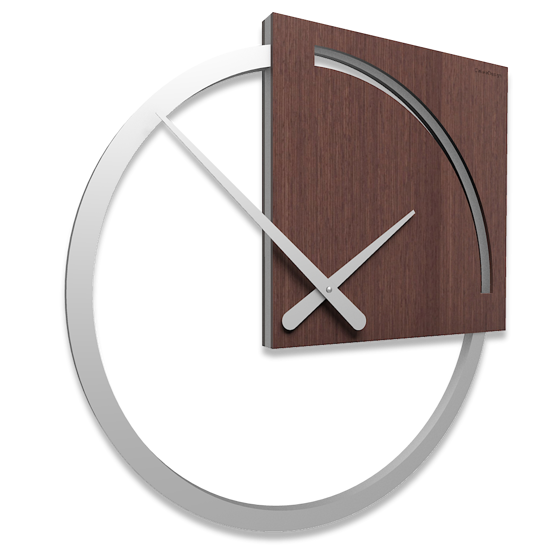 Callea design karl wall clock modern design wenge oak