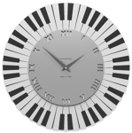 Callea design donizetti wall clock piano keyboard grey