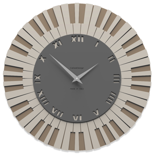Picture of Callea design donizetti wall clock piano keyboard quartz grey