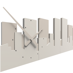Picture of Callea design panoramic skyline wall clock dove grey
