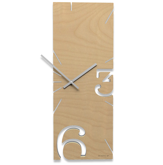 Picture of Callea design light walnut wall clock greg