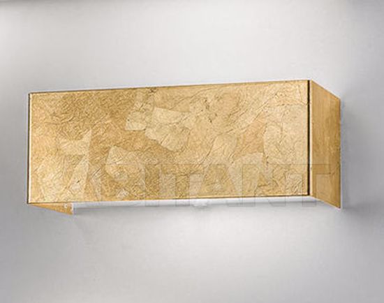 Picture of Antea luce goldie wall lamp rectangular 23cm gold