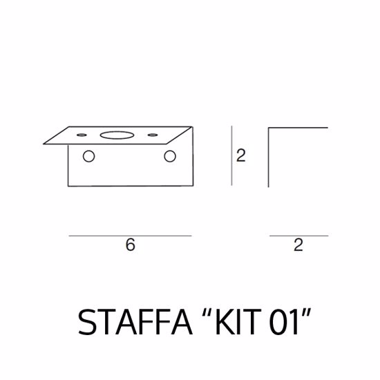 Picture of Linea light kit 01 fixing wall bracket