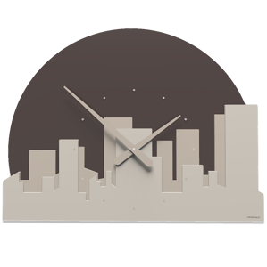 Picture of Callea design skyline wall clock dove grey