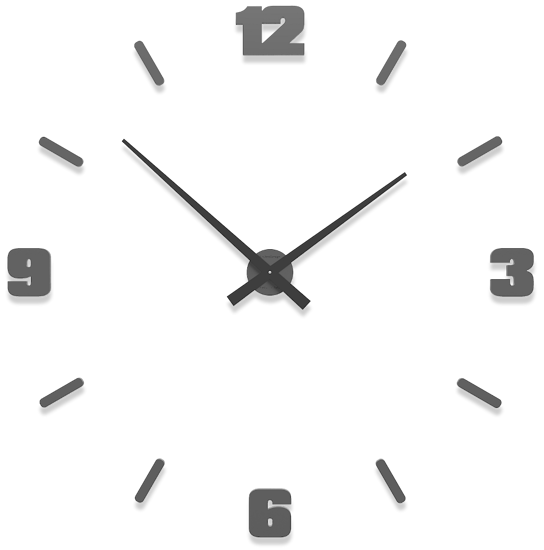 Picture of Callea design ø100 cm big modular clock quartz grey