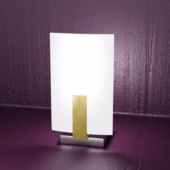 Toplight Wood Bedside Lamp In Gold, Purple Floor Lamp Wooden