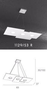 Toplight suspension plate led rectangular