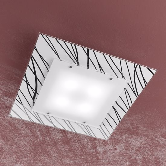 Picture of Toplight scraps ceiling lamp modern square cm60
