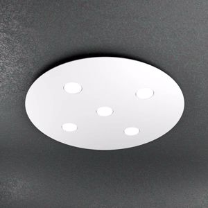 Toplight cloud ceiling lamp white round modern 5 lights