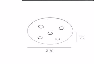 Picture of Toplight cloud ceiling lamp white round modern 5 lights