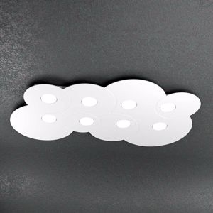 Picture of Toplight cloud large ceiling lamp white modern design 8 lights