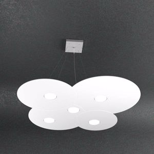 Toplight cloud white modern suspension 5 lights