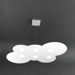 Toplight cloud white modern chandelier led 6 lights