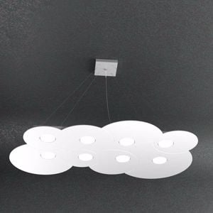Picture of Toplight cloud large white chandelier modern design 8 lights 93cm