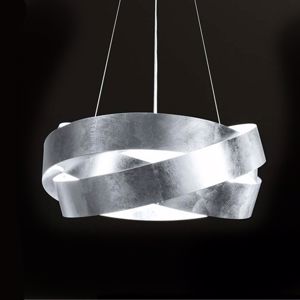 Marchetti pura led chandelier ø60cm silver leaf