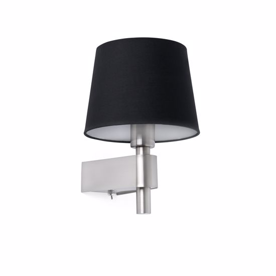 Picture of Faro room wall bedside lamp hotel b&b with black shade