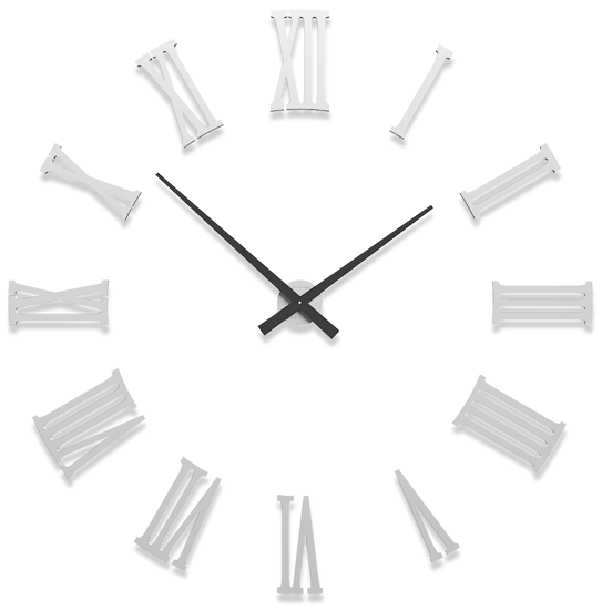 Picture of Callea design da vinci big modular wall clock ø124cm white roman numerals