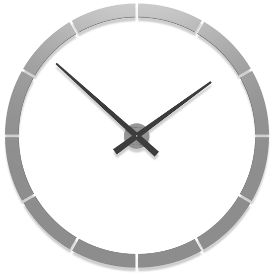 Picture of Callea design giotto big wall sticker clock ø100cm grey aluminium