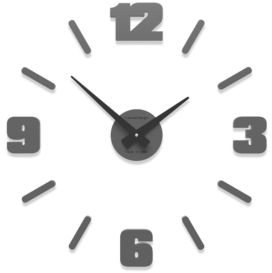 Picture of Callea design michelangelo big modular wall clock  ø100cm quartz grey coloured