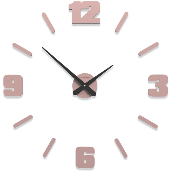 Picture of Callea michelangelo modular wall sticker clock ø64cm antique pink coloured