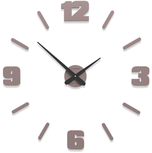 Picture of Callea michelangelo modular wall sticker clock grey plume coloured ø64cm