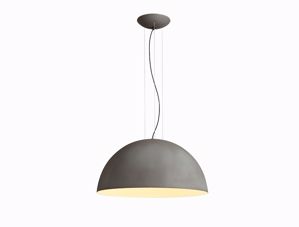 Picture of Gibas rugiada dome suspension light grey cement ø50cm