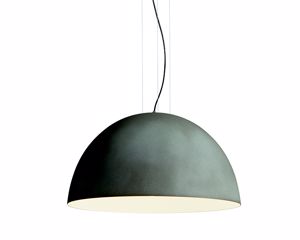 Picture of Gibas rugiada dome suspension light grey cement ø50cm