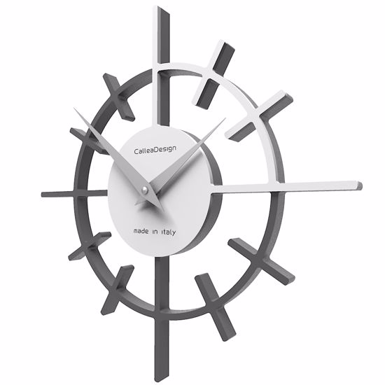 Picture of Callea crosshair modern wall clock ø29 in quartz grey colour