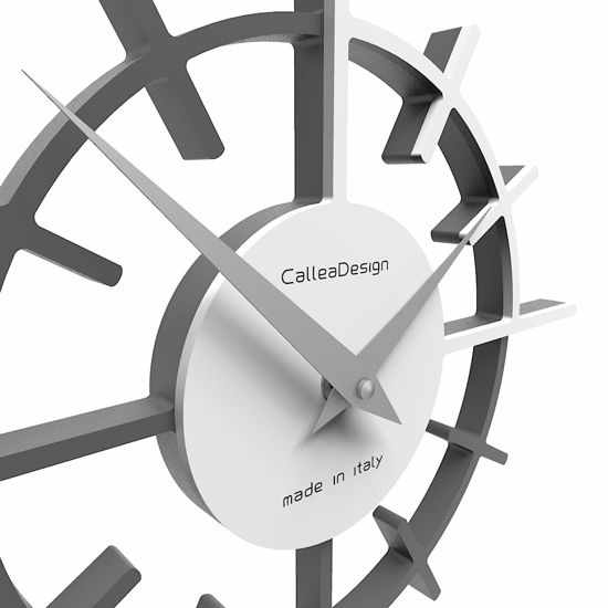 Picture of Callea crosshair modern wall clock ø29 in quartz grey colour