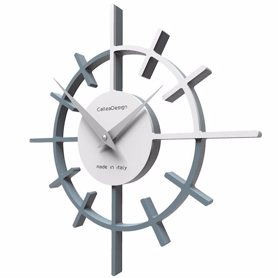 Callea crosshair original wall clock ø29 in mid blue colour