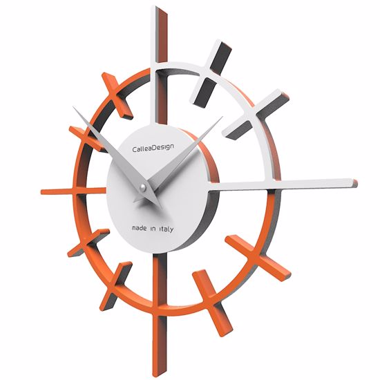 Picture of Callea crosshair original wall clock ø29 in orange colour