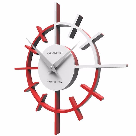 Picture of Callea crosshair original wall clock ø29 in flame red colour