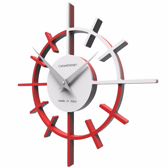 Picture of Callea crosshair original wall clock ø29 in flame red colour
