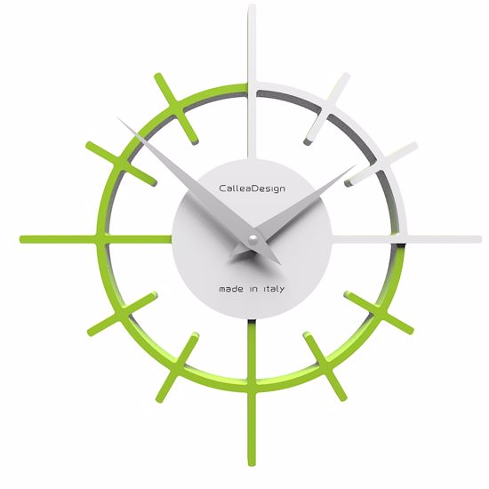 Picture of Callea crosshair wall clock ø29 in apple green colour original style