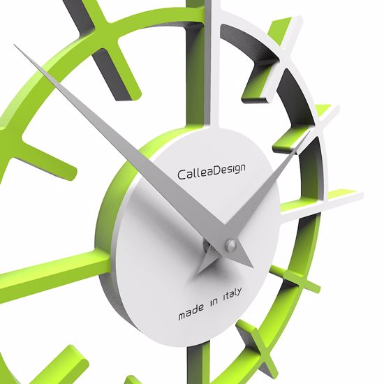 Picture of Callea crosshair wall clock ø29 in apple green colour original style