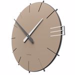 Callea design mike modern wall clock in caffelatte colour