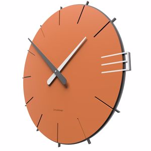 Picture of Callea design mike minimal wall clock in terracotta colour