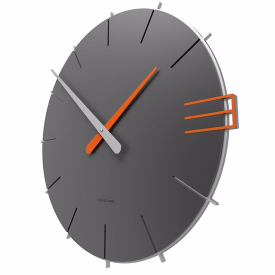 Picture of Callea design mike wall clock in quartz grey colour original style