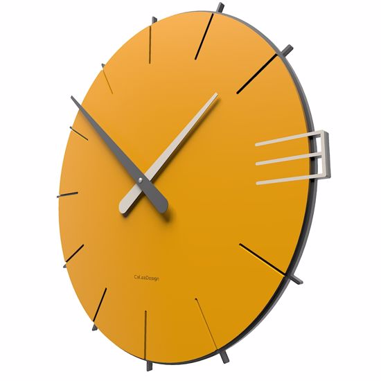 Callea design mike modern wall clock in melon colour