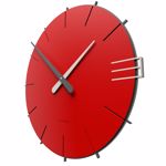 Callea design mike modern wall clock in flame red colour