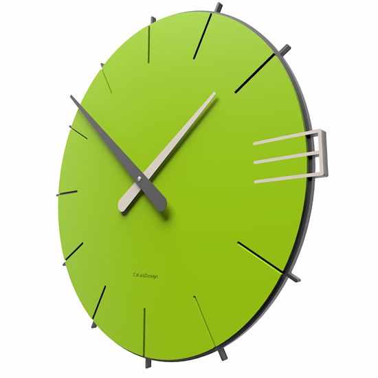 Picture of Callea design mike modern wall clock in apple green colour