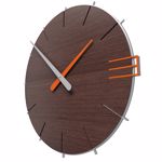 Callea design mike minimal wall clock in wengé oak colour