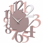 Callea design russell original wall clock in plum grey colour
