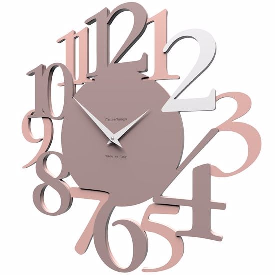 Picture of Callea design russell original wall clock in plum grey colour
