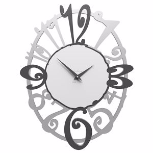Callea design michelle wall clock refined style quartz grey colour 