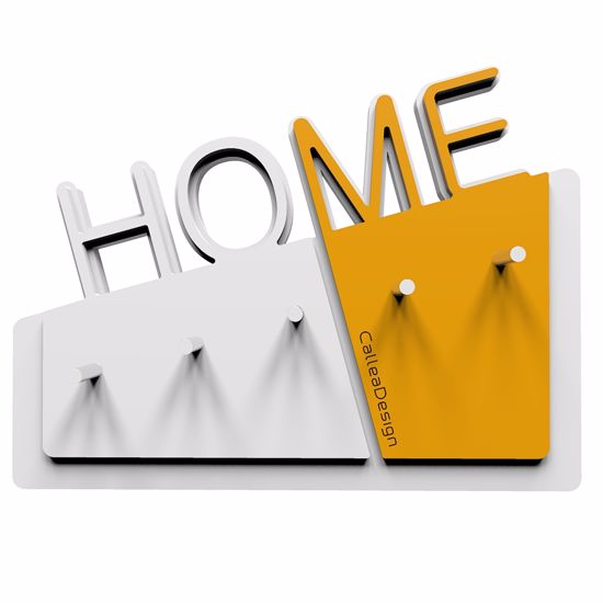 Picture of  callea design home modern wall key holder in melon colour