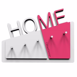 Picture of  callea design home new wall key holder in fuchsia colour