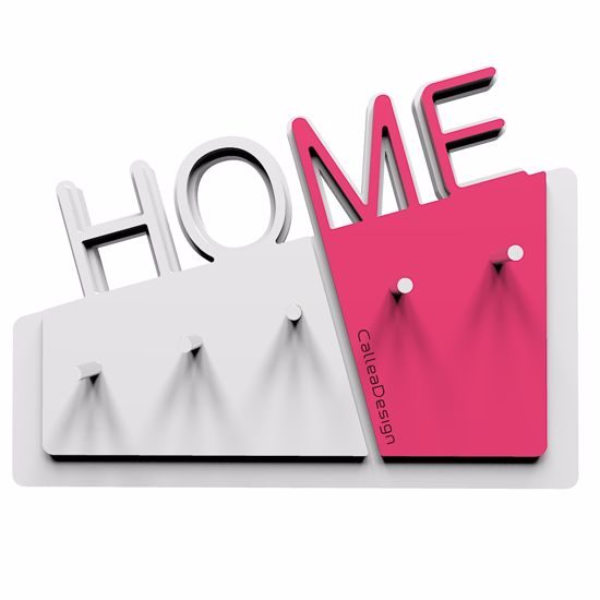 Picture of  callea design home new wall key holder in fuchsia colour