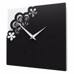 Callea design merletto small wall clock 30cm black colour